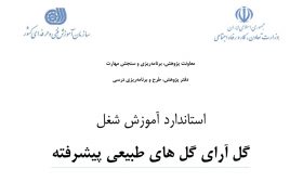 استاندارد آموزش شغل گل آراي گل هاي طبيعي پيشرفته فنی و حرفه ای