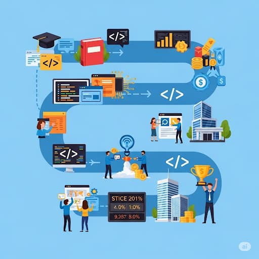 نقشه راه کامل برای تبدیل شدن به یک متخصص کامپیوتر و کسب درآمد بالا.